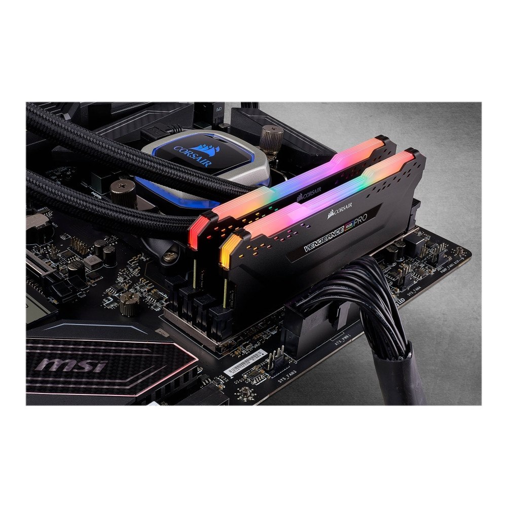 Corsair Microsystems CORSAIR Vengeance RGB PRO - TUF Gaming Edition - DDR4 - sats - 16 GB: 2 x 8 GB - DIMM 288-pin - 3200 MHz / PC4-25600 - e...