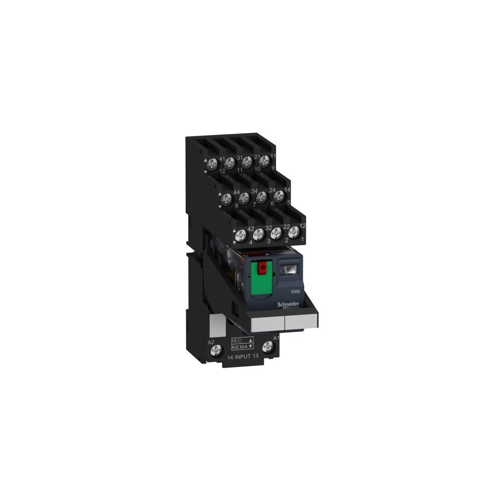 SCHNEIDER ELECTRIC Schneider Electric RXM4AB2B7PVS, Svart, 24 V, UL 508 EN/IEC...