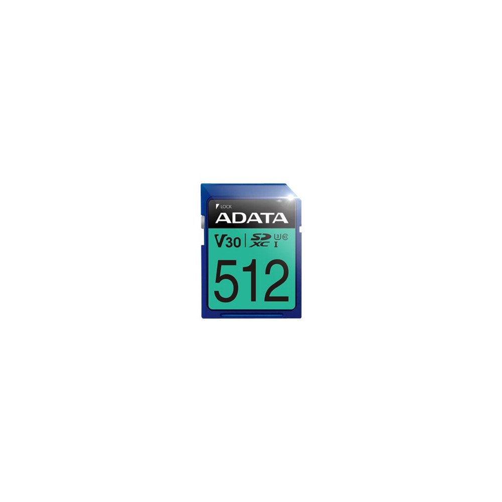 ADATA Technology ADATA Premier Pro SDXC UHS-I U3 Class 10 (V30S) - flash-minneskort - 512 GB - SDXC UHS-I