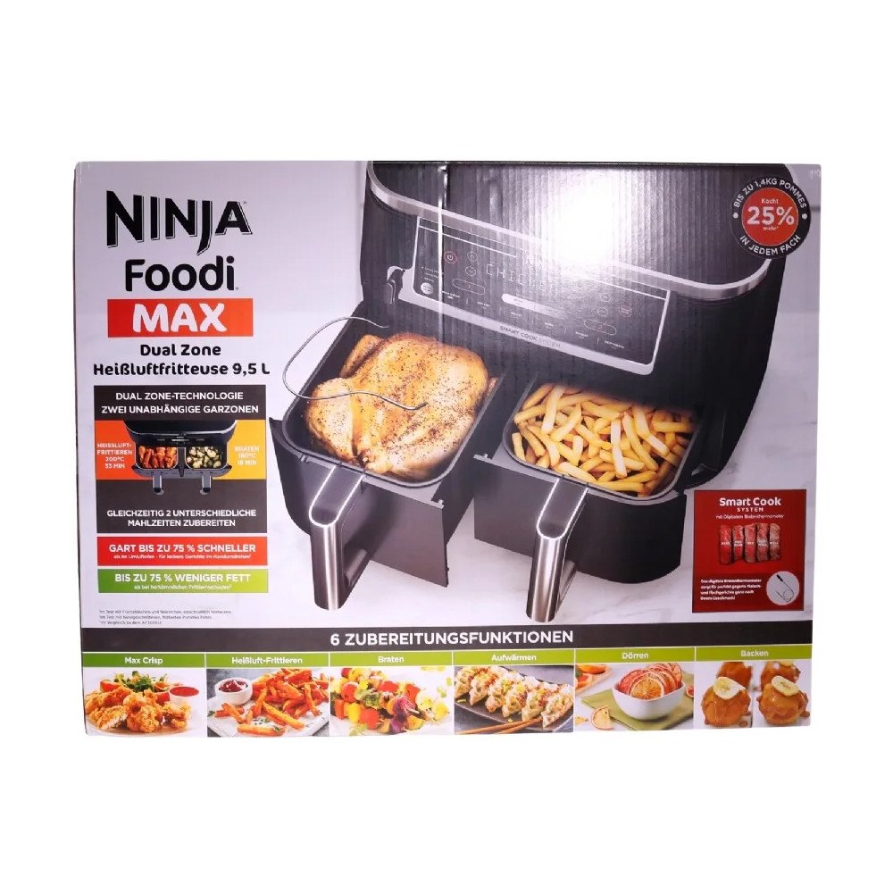 Ninja Ninja AF451EU Foodi MAX Dual Zone-airfryer med Smart Cook-sy...