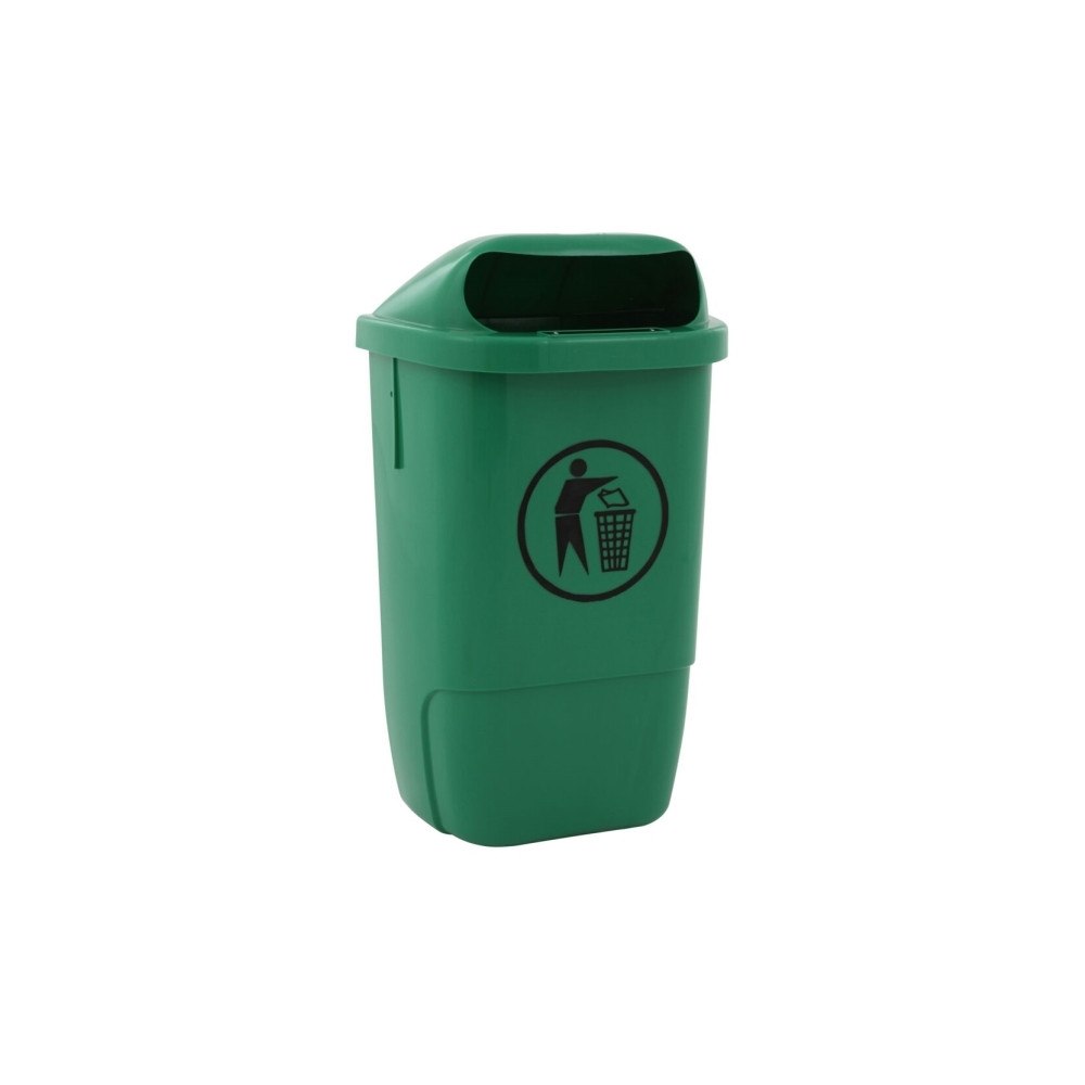 V-Part Avfallsbehållare för utomhusbruk, V-Part, grön, plast, 50 l,...