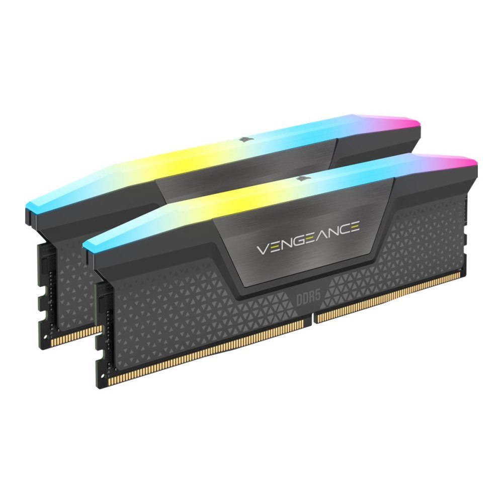 Corsair Microsystems CORSAIR Vengeance RGB - DDR5 - sats - 16 GB: 2 x 8 GB - DIMM 288-pin / PC5-41600 - ej buffrad