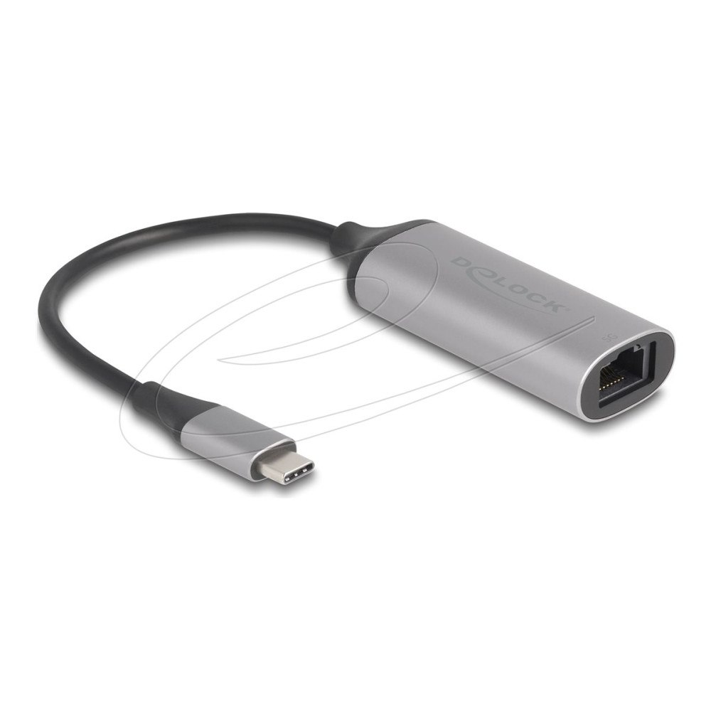 DeLOCK Delock - nätverksadapter - USB-C - 10M/100M/1G/2.5G/5 Gigabit Ethernet x 1