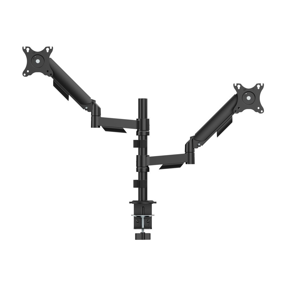 Gembird Gembird monteringssats - justerbara armar - för 2 LCD-bildskärmar - svart av fin textur
