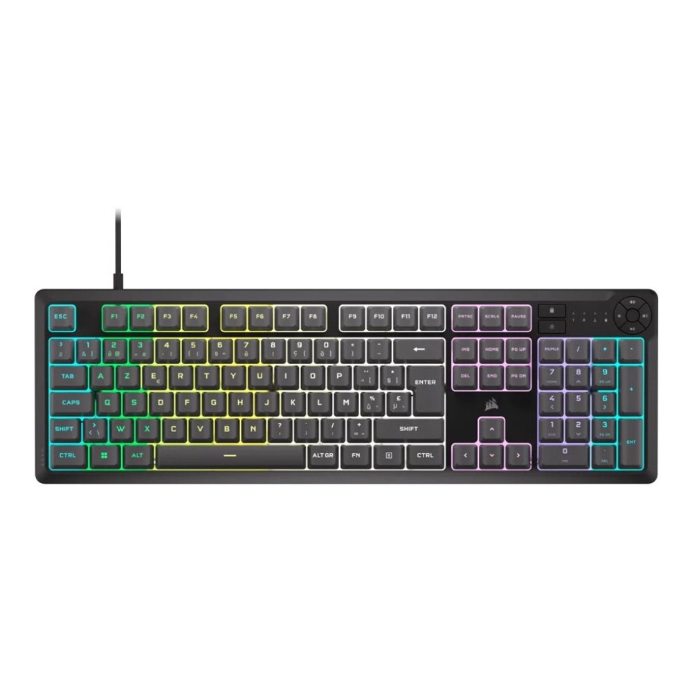Corsair Microsystems CORSAIR K55 CORE RGB - tangentbord full size - grå Inmatningsenhet
