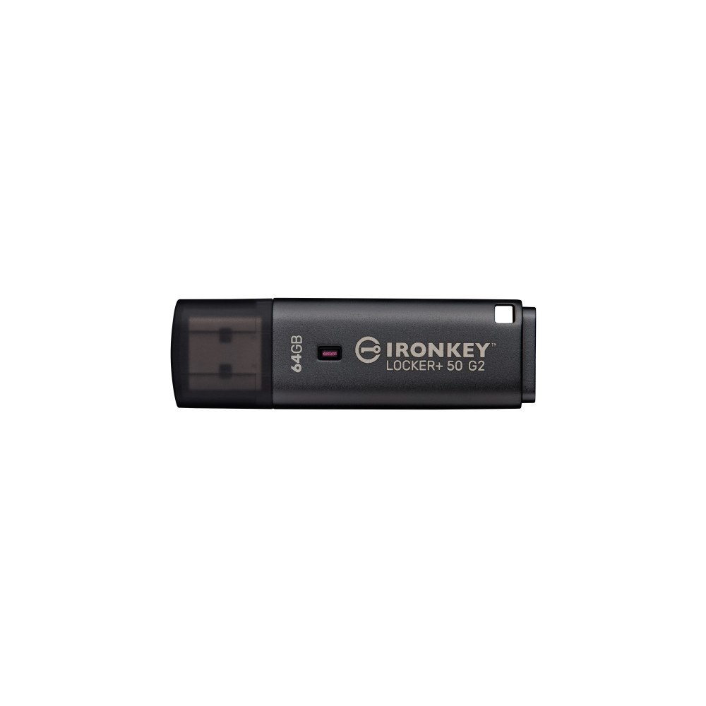 Kingston Technology Kingston Technology IronKey Locker+ 50 G2, 64 GB, USB Type-A...