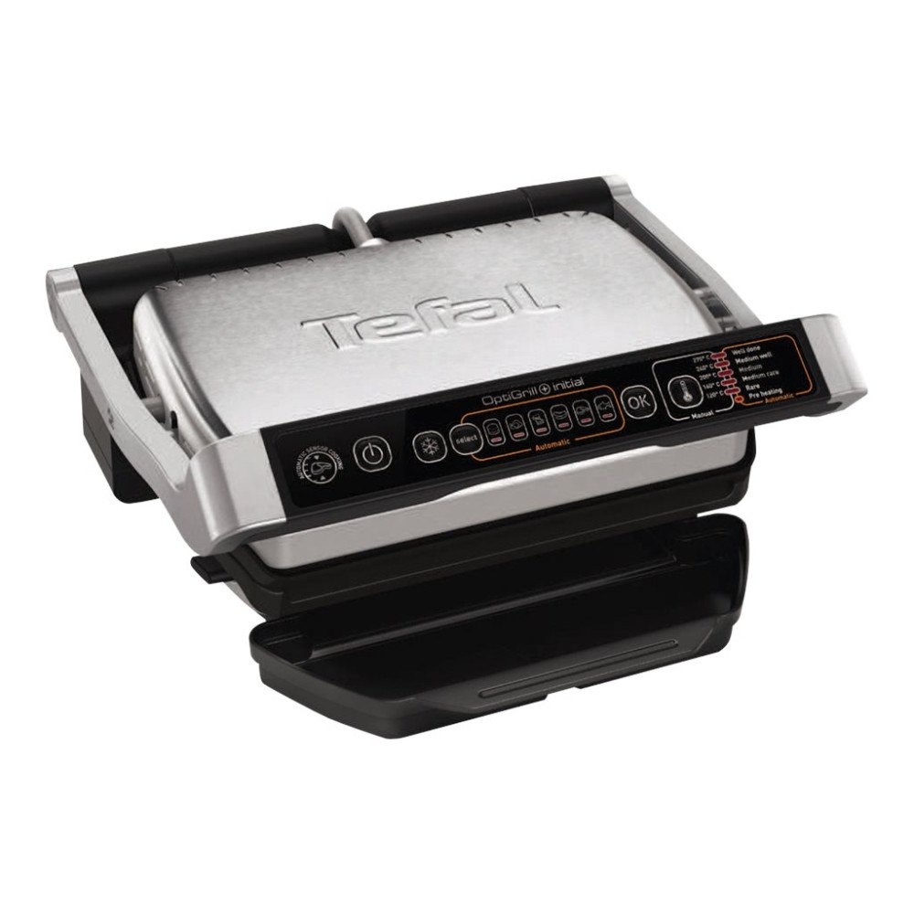 Tefal Tefal OptiGrill+ GC706D34 - grill - rostfritt stål/svart