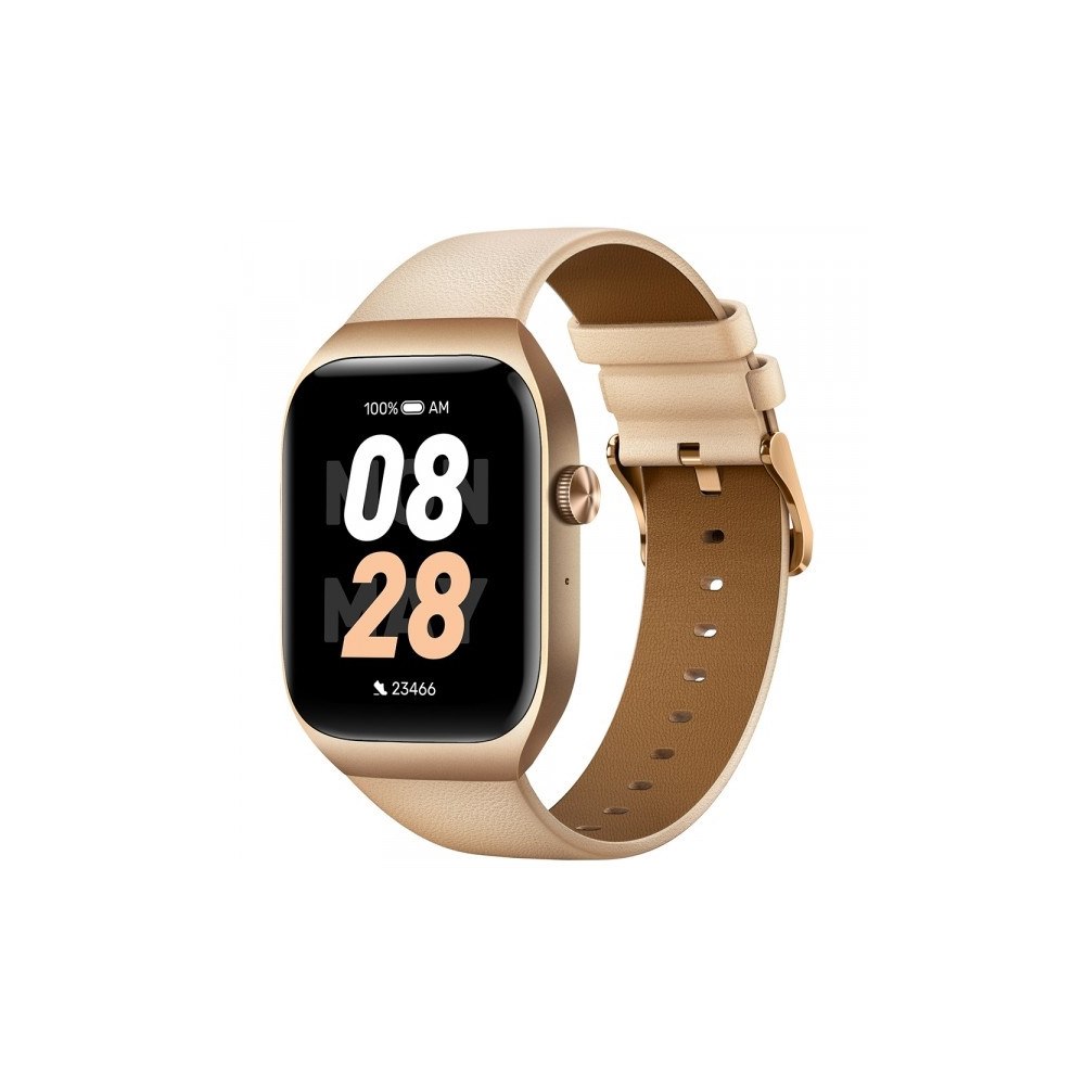 Mibro Mibro T2 Light smartklocka, guldfärgad boett med cremefärgat...