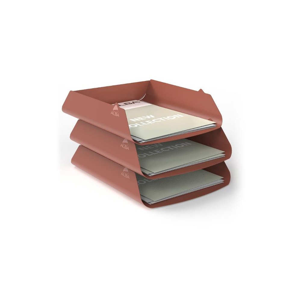Alba Brevkorg ALBA metall A4 terrakotta