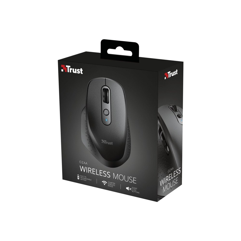 Trust Computer Products Trust Ozaa+ - mus - flera enheter - 2.4 GHz, Bluetooth - svart
