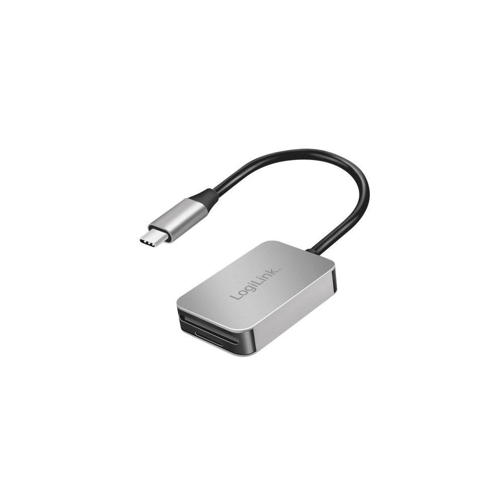 LogiLink LogiLink USB 3.0 dubbel kortläsare USB-C/SD/microSD aluminiu...