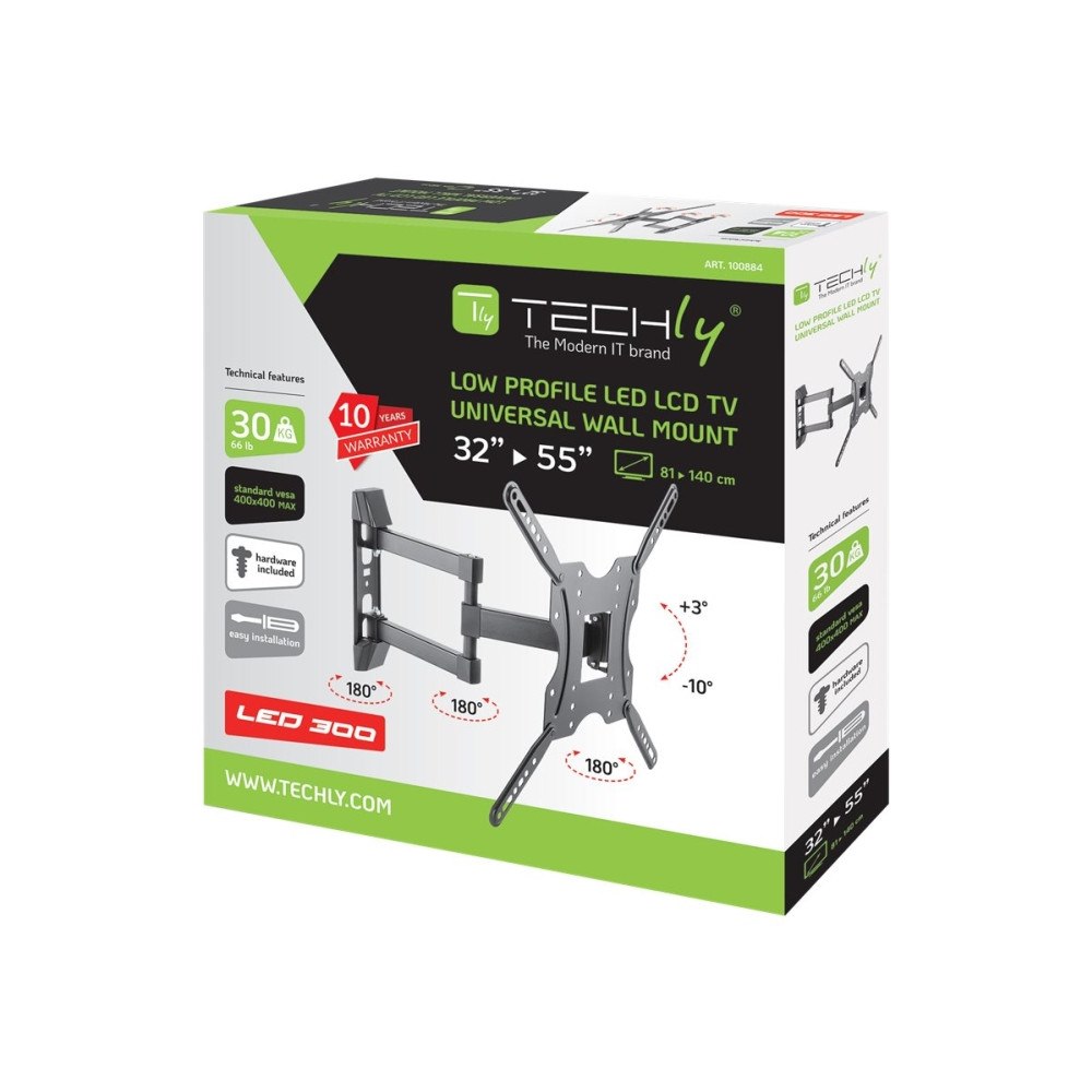 IC Intracom TECHly konsol - för LCD-display - svart