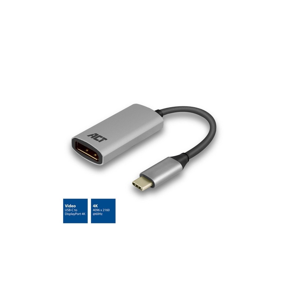 ACT ACT - videokort - 24 pin USB-C till DisplayPort - 15 cm
