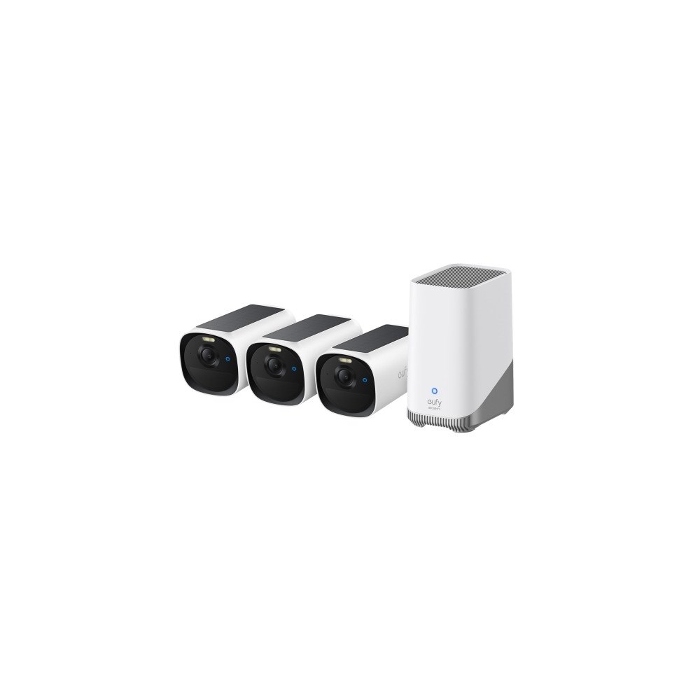 Eufy Eufy eufyCam E40 3-Cam Kit + HomeBase S380, IP-säkerhetskame...