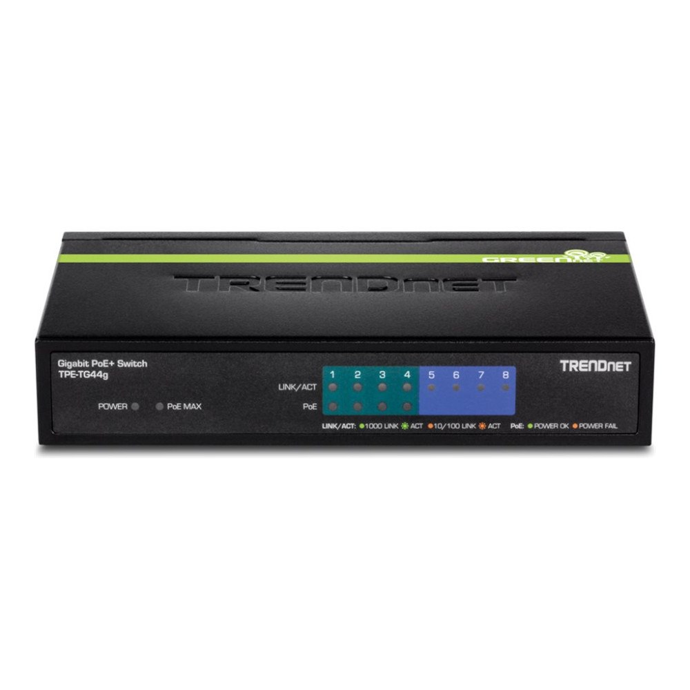 TRENDnet TRENDnet TPE TG44g - switch - 8 portar - TAA-kompatibel