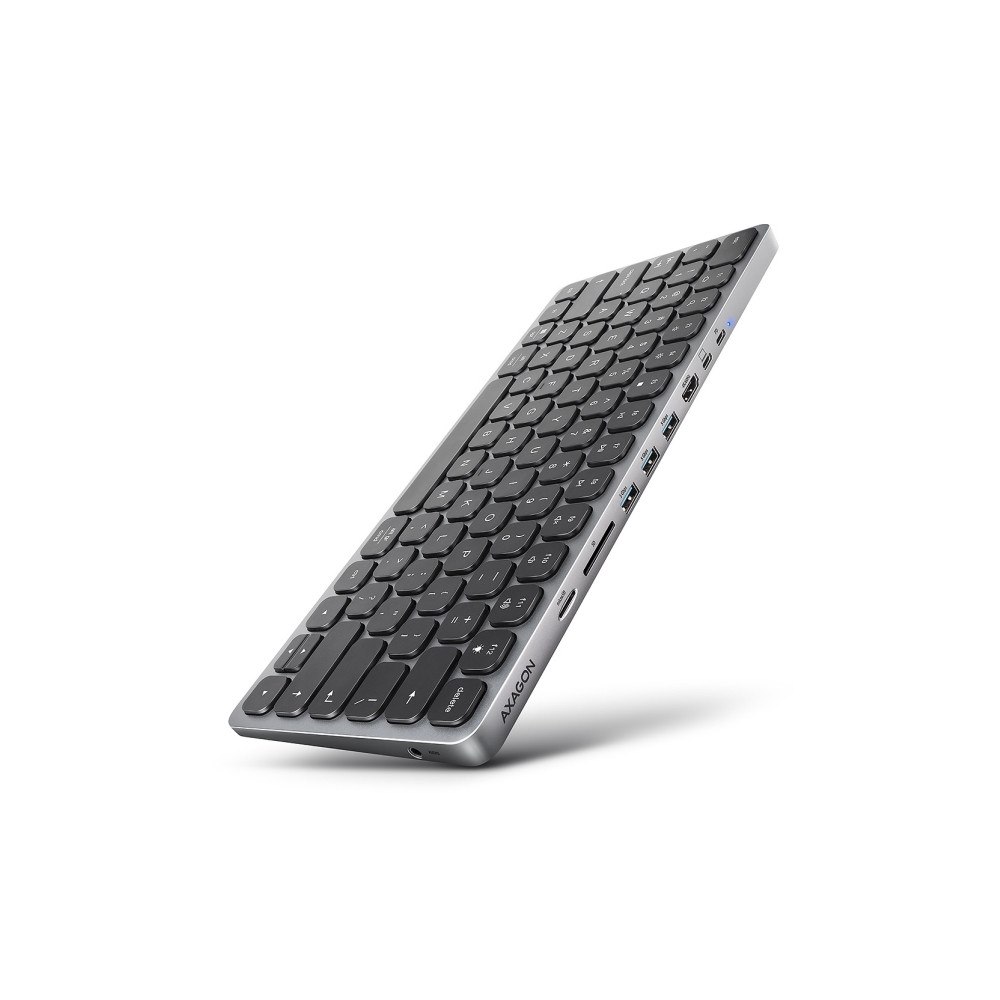 Axago Klawiatura Axagon HMC-KB-US Klawiatura USB-C 5Gbps med HUB,...