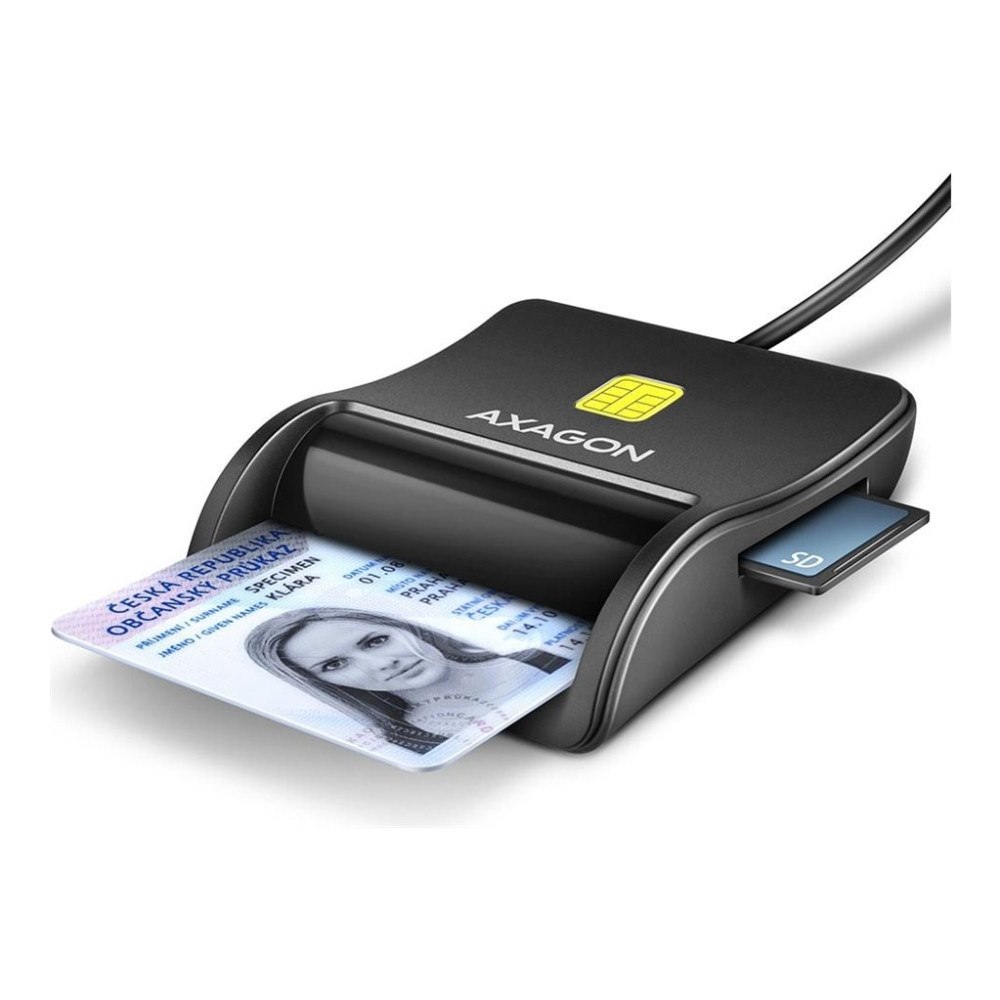 AXAGON AXAGON CRE-SM3SD - SMART-kortläsare - USB 2.0