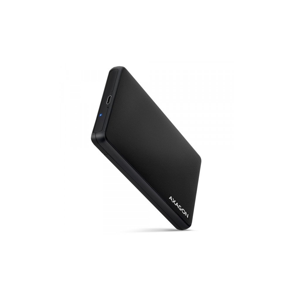 AXAGON EE25-SLC extern plastkapsling, skruvfri, USB-C 3.2 GEN 1 SAT...