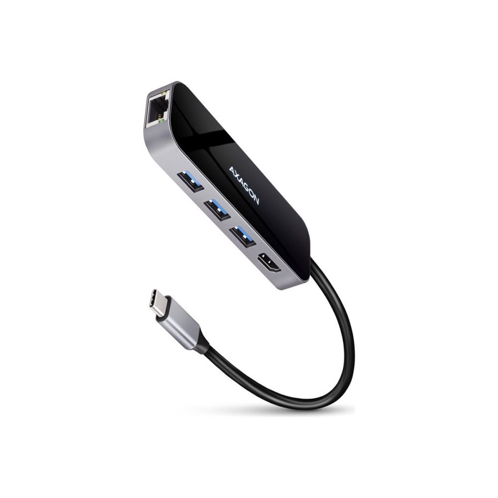 AXAGON AXAGON HMC-6GL - dockningsstation - USB-C 3.2 Gen 1 / Thunderbolt 3 - HDMI - 1GbE