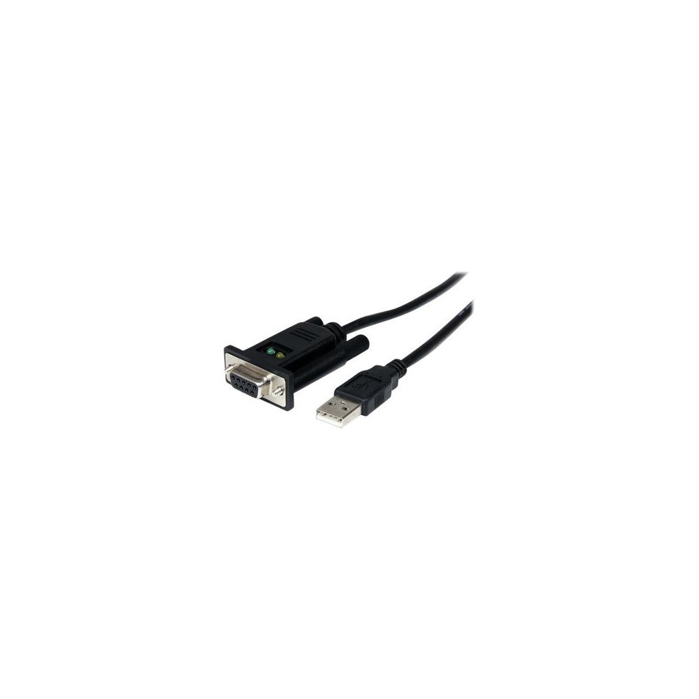 StarTech.com StarTech.com USB till nollmodem RS232 DB9 seriell DCE-kabeladapter med 1 port och FTDI - seriell adapter - USB 2.0 - RS-...