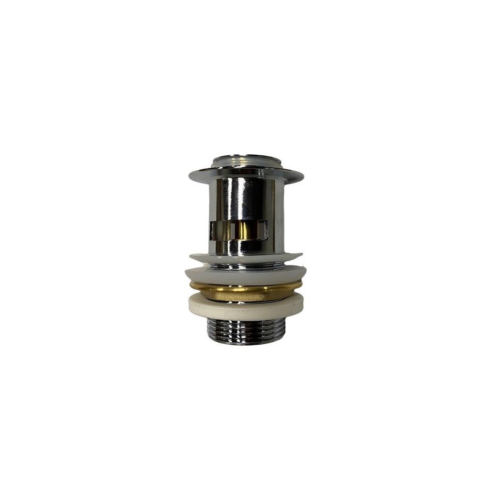 Unite Unite bundventil med lille prop og push-open 1 1/4" forkrome...