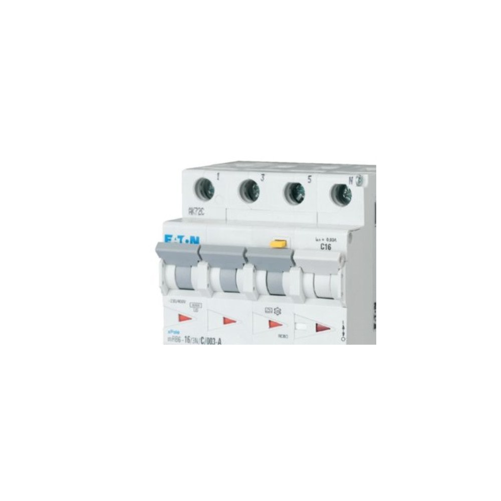 Eaton Eaton kombinationsbrytare 13A 3P+N C, 30 mA, 4M 6kA (HPFI ty...