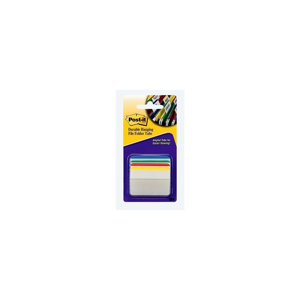 3M Indeksfaner, Post-it Index, kraftige, stor, 4 ass. farver, 4...