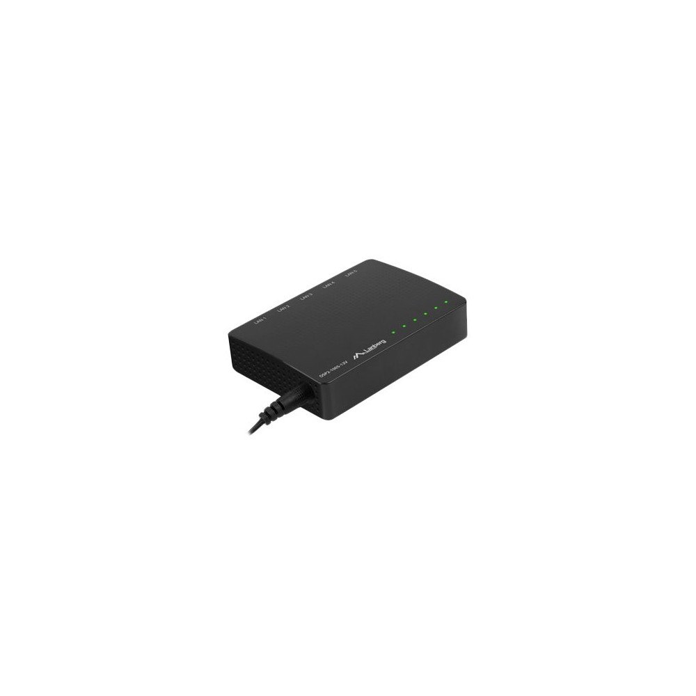 LANBERG Lanberg DSP2-1005-12V - switch - 5 portar - ohanterad