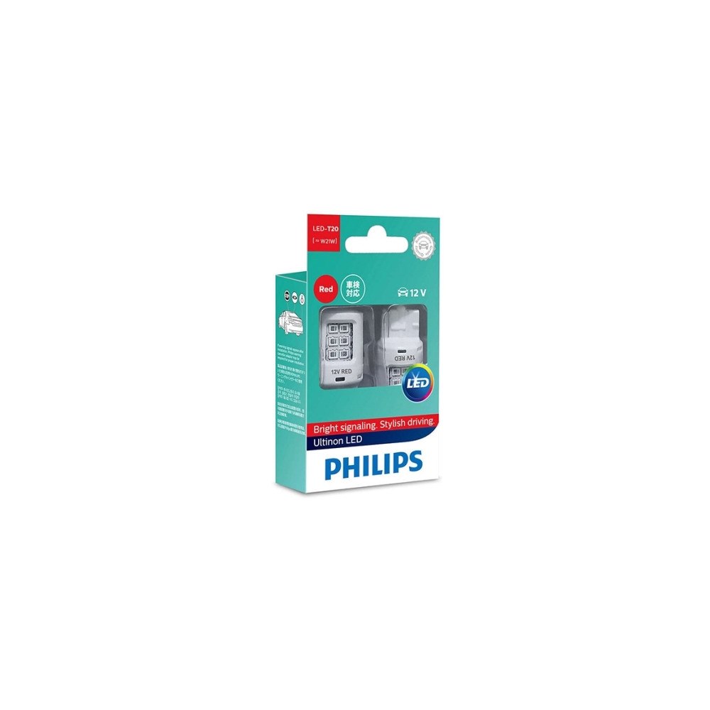 Philips Philips Ultinon LED W21W röd 12V