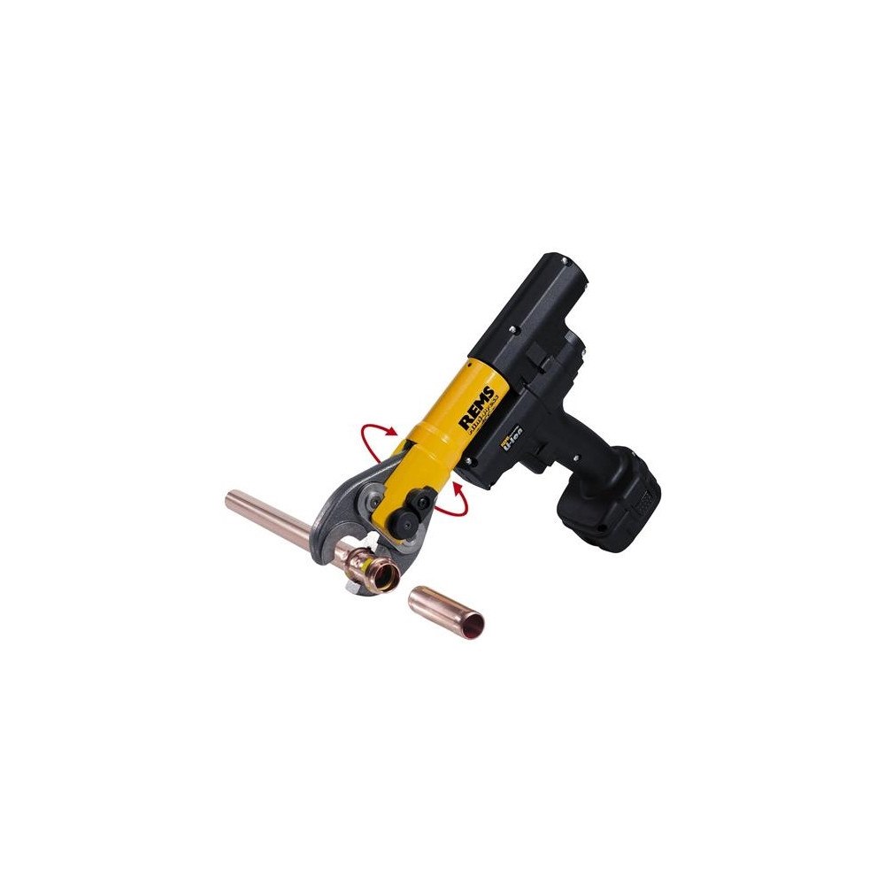 REMS REMS Kompakt 14,4 V batteripress för Ø 10–40 mm. Vridbar käk...