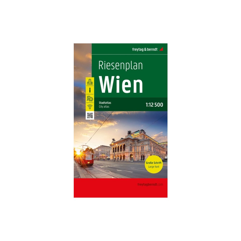 Freytag-Berndt Vienna, giant map, city atlas 1:12,500