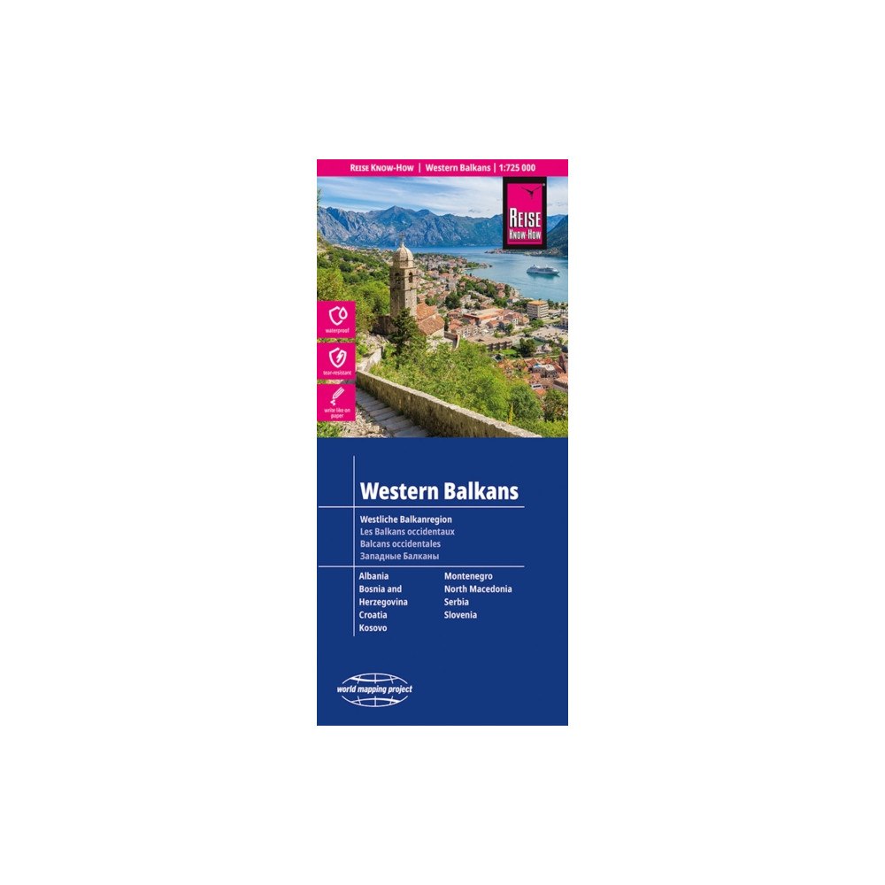 Reise Know-How Verlag Peter Rump GmbH Western Balkans (1:725.000) : Albania, Bosnia und Herzegovin