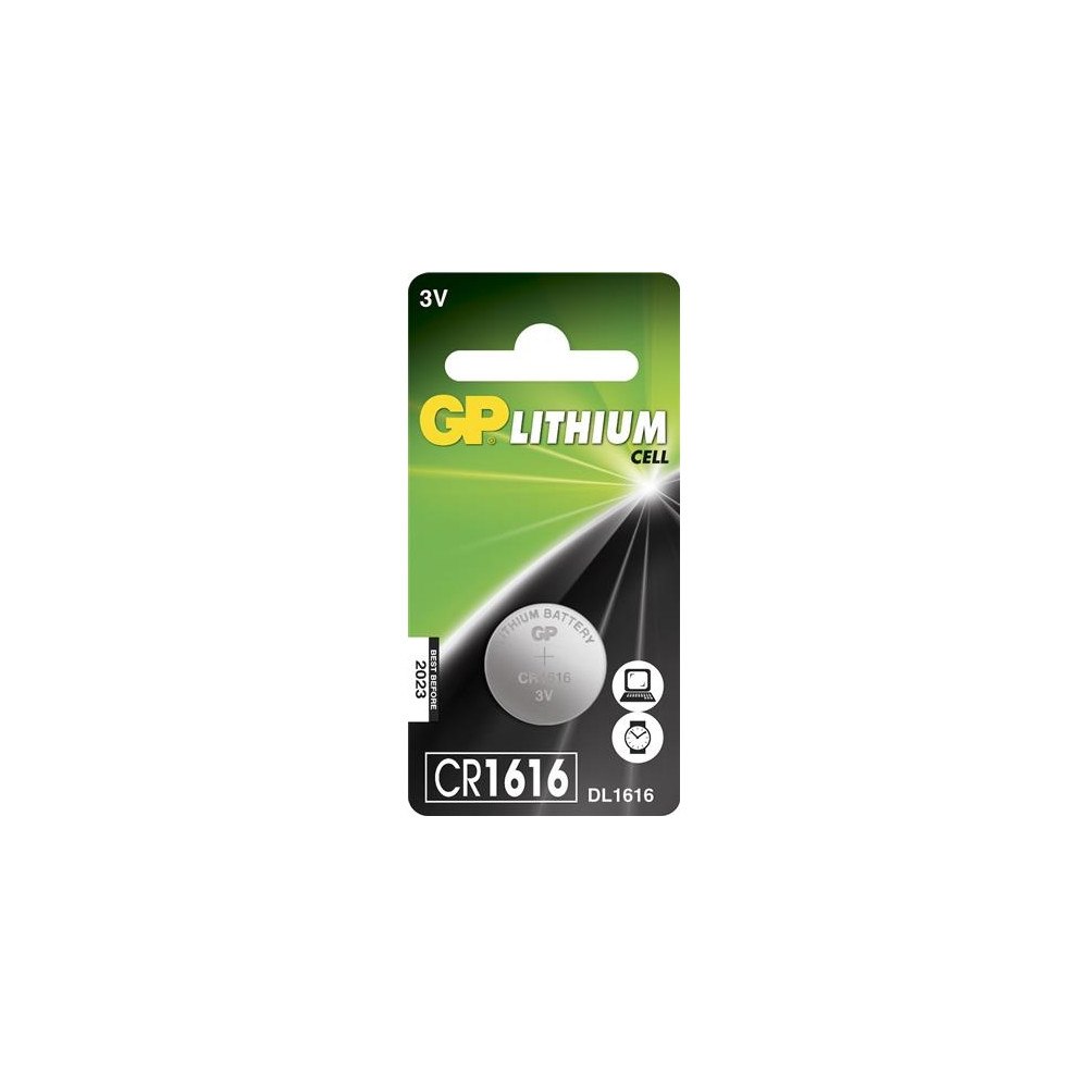 GP Batteries GP Batteries Lithium Cell CR1616, Engångsbatteri, CR1616, Li...