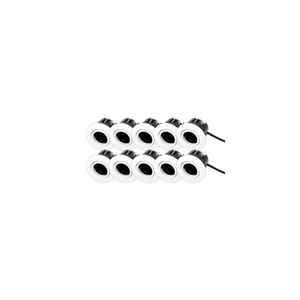 Scan Products  D.T. Luna Quick install 2.0 10-pack downlight ISO GU10 mat vit in...