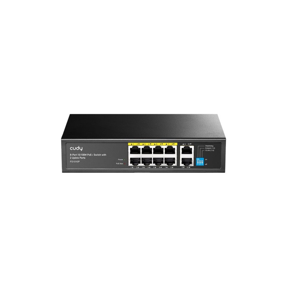 Shenzhen Cudy Technology Cudy FS1010P - 3.0 - switch - 10 portar - rackmonterbar