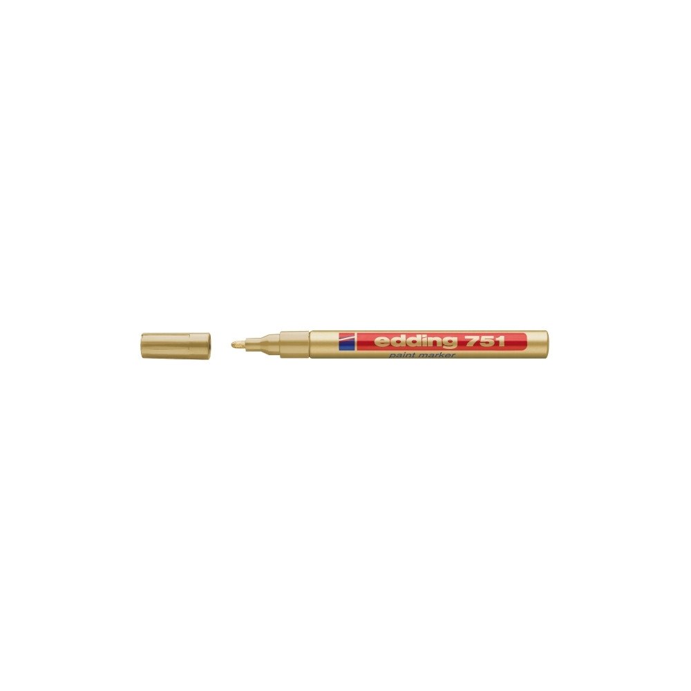 edding Färgmarkeringspenna, Edding 751, 1–2 mm, guld (förpackning o...