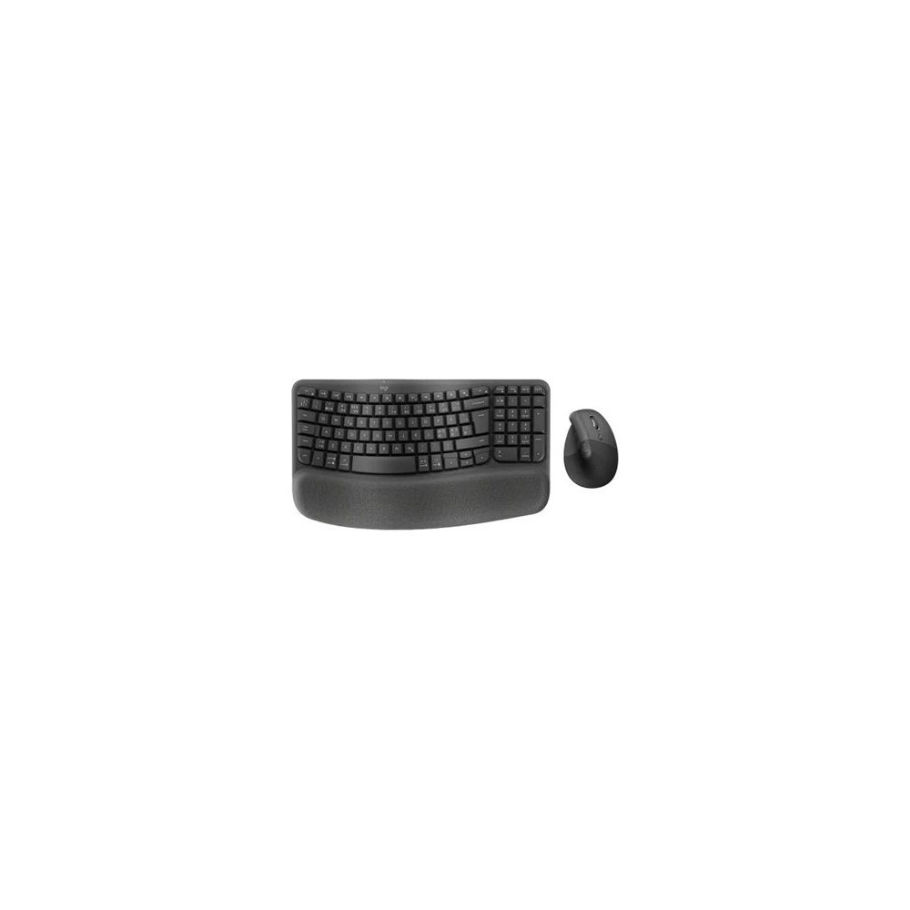 Logitech Logitech Wave Keys and Lift Combo - sats med tangentbord och mus - QWERTY - nordiskt (danska/finska/norska/svenska) - gr...