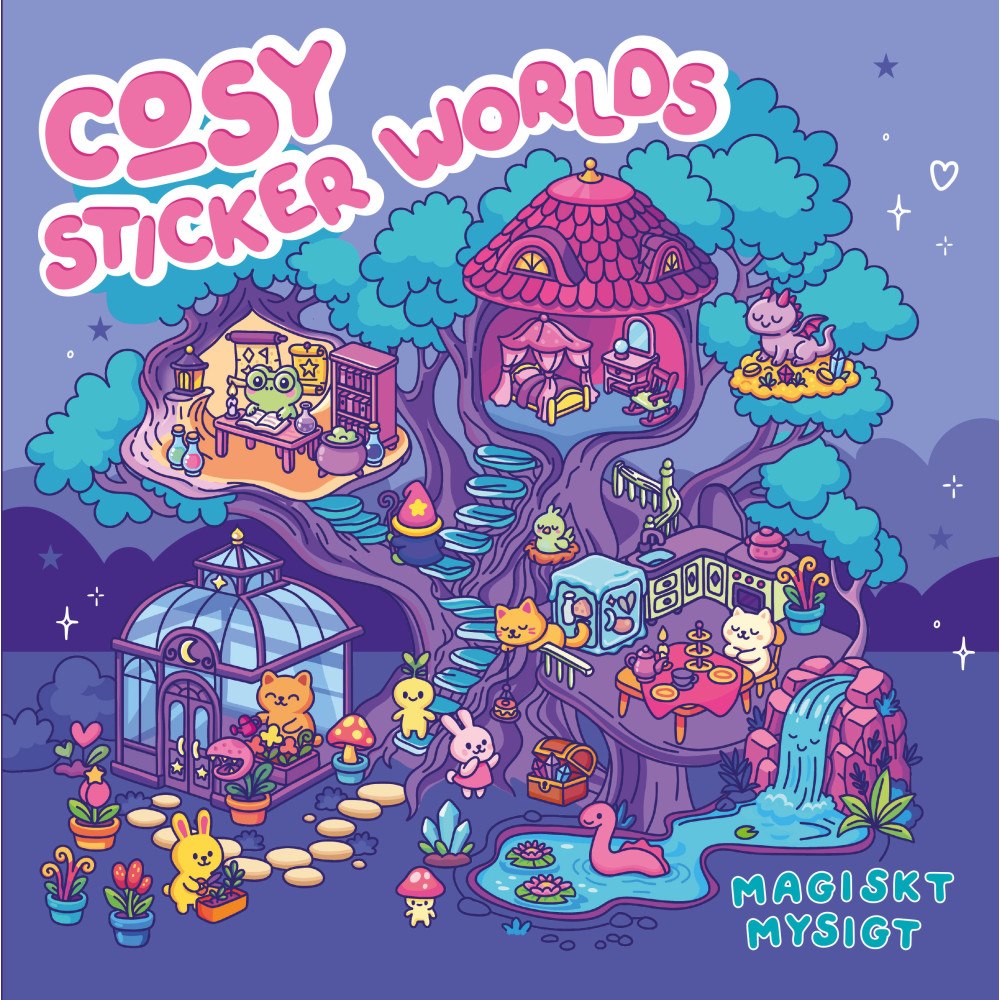 Tukan Förlag Cosy sticker worlds: magiskt mysigt (häftad)