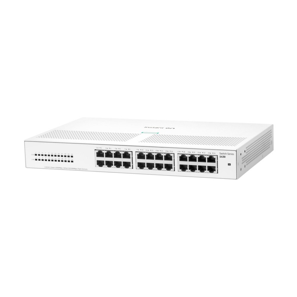 Hewlett Packard Enterprise HPE Networking Instant On 1430 24G Switch - switch - 24 portar - ohanterad - rackmonterbar
