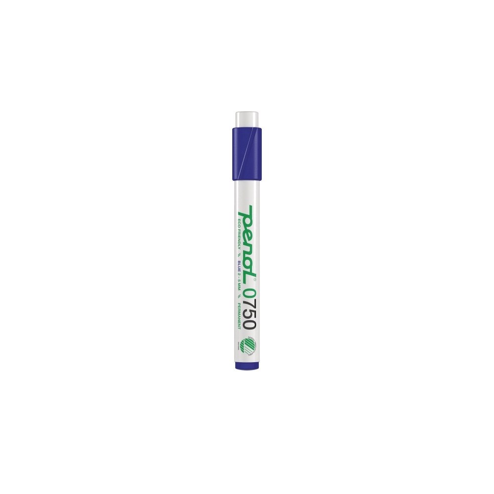 PENOL Permanent märkpenna Penol 0750 2-5 mm blå, 10 st/förpackning