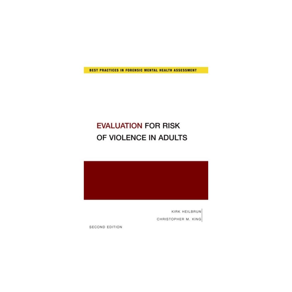 Oxford University Press Inc Evaluation for Risk of Violence in Adults (häftad, eng)