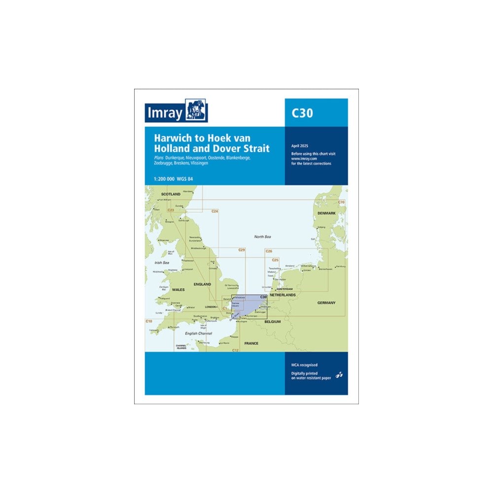 Imray, Laurie, Norie & Wilson Ltd C30 Harwich to Hoek van Holland and Dover Strait