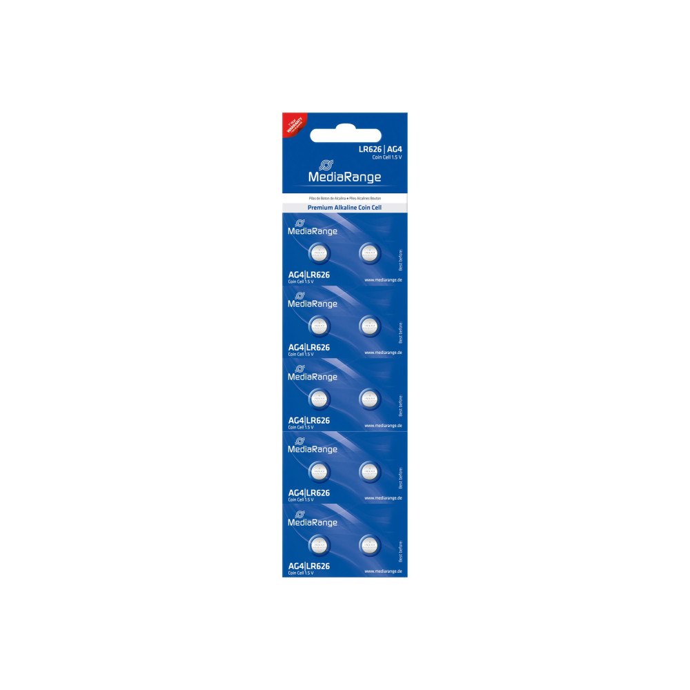 MediaRange MediaRange Premium batteri - 10 x LR626 - alkaliskt