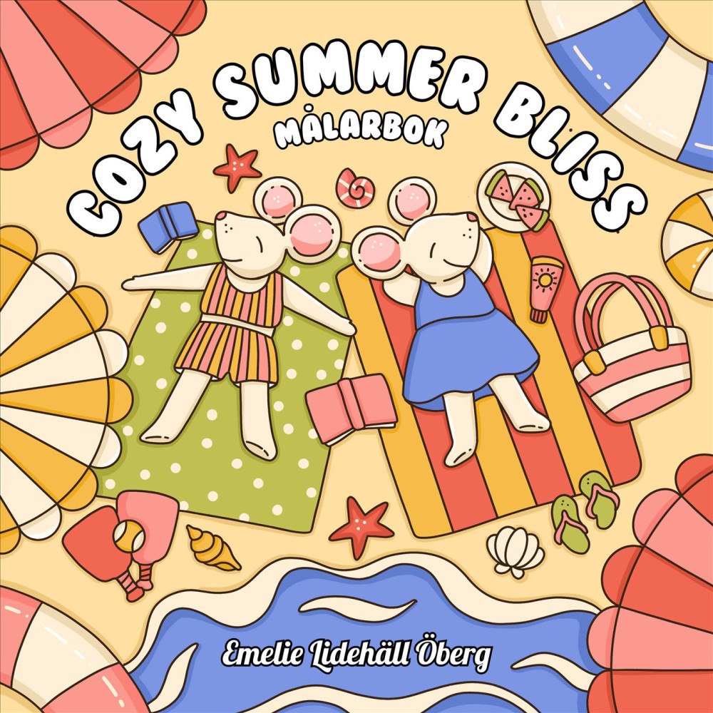 Bokförlaget Semic Cozy Summer Bliss Målarbok