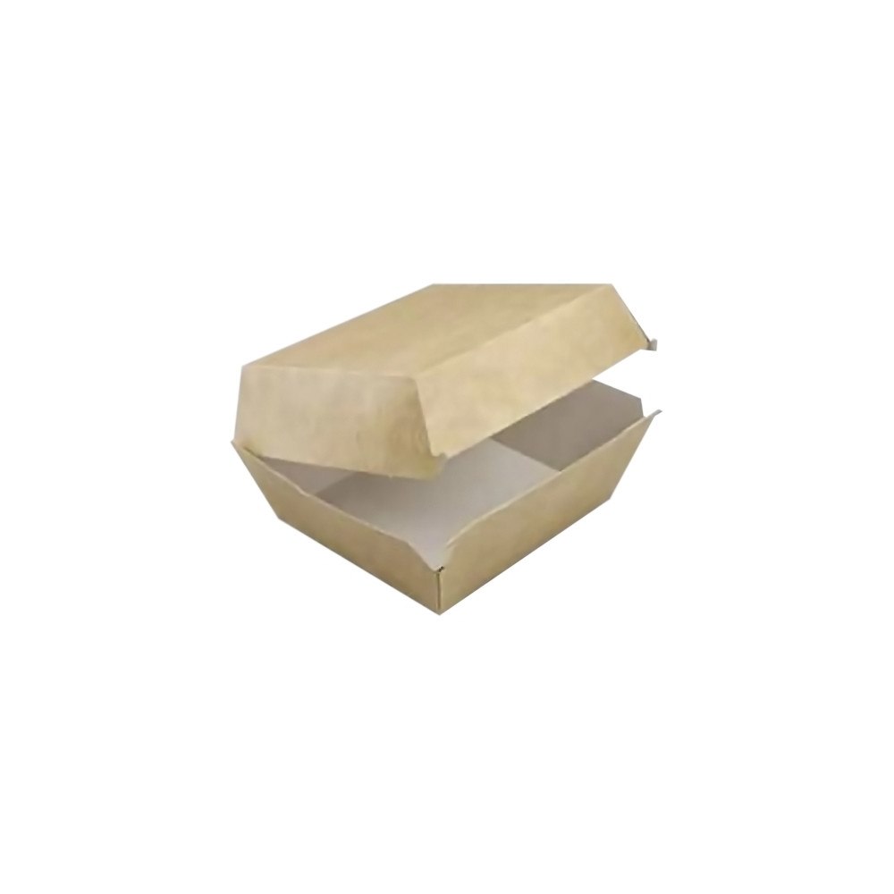 Antalis Hamburgerlåda 120x120x80 mm kraft brun/vit, 2 pk x 120 st/fp