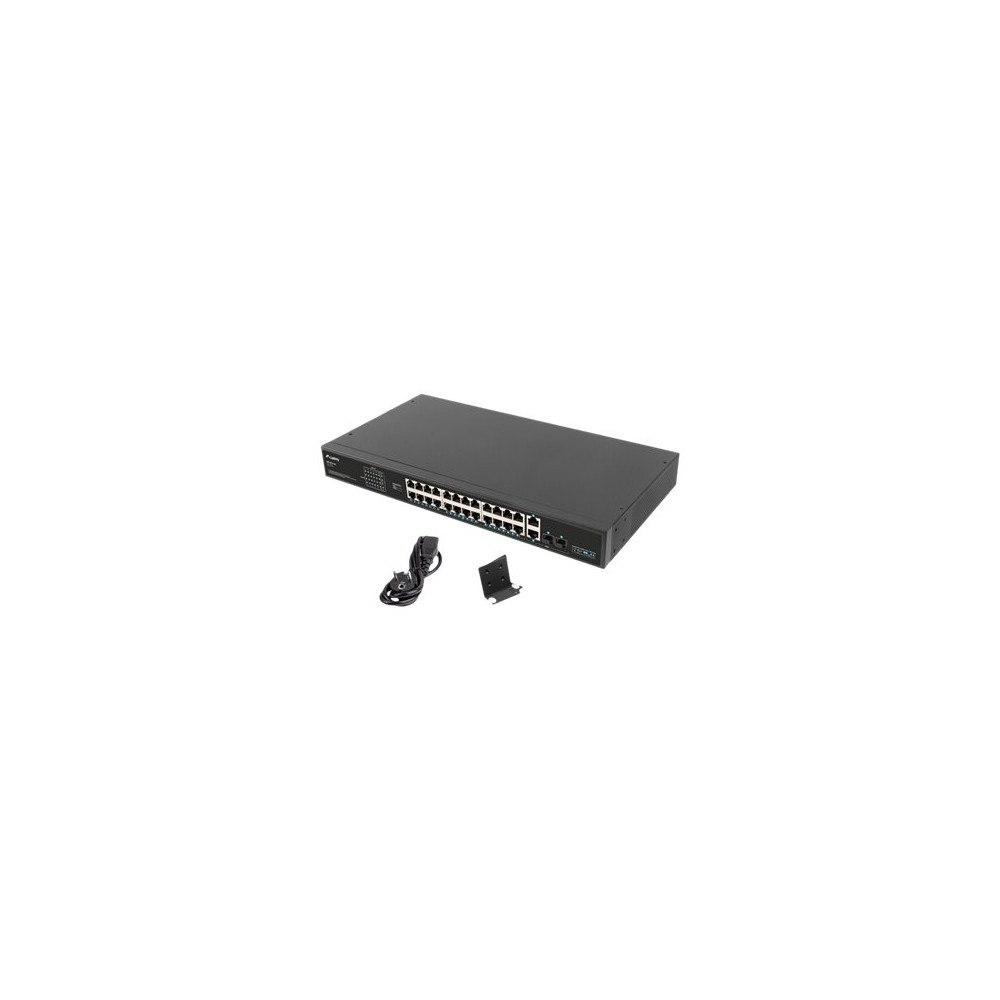 LANBERG Lanberg RSFE-24P-2C-360 - switch - 24 portar - ohanterad - rackmonterbar