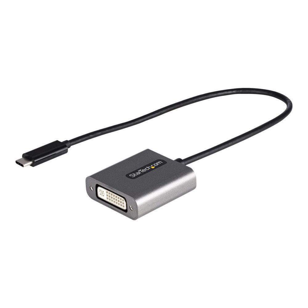 StarTech.com StarTech.com USB C to DVI Adapter, 1920x1200p, USB-C to DVI-D Adapter, USB Type C to DVI Monitor, Video Converter, Thund...