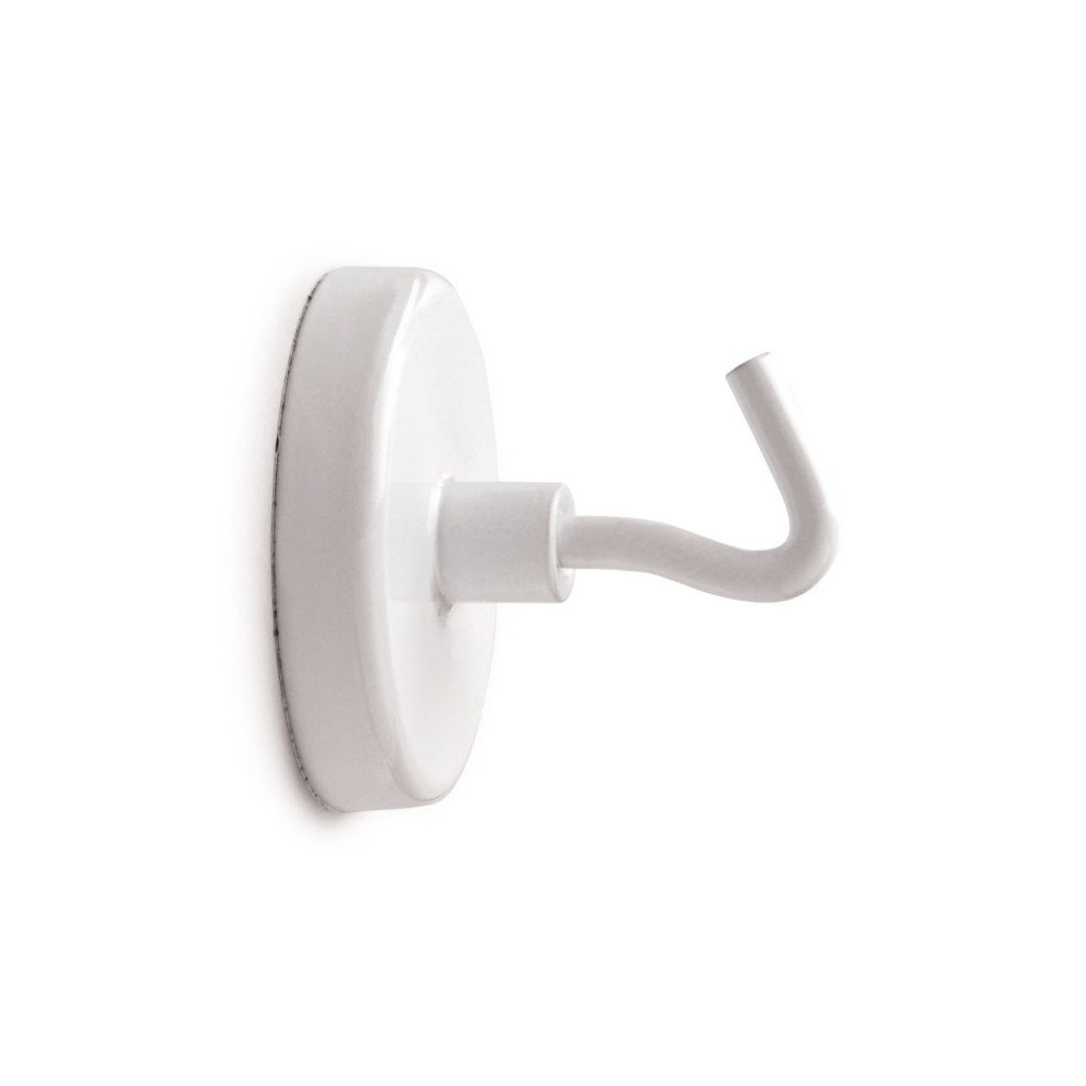 MAUL Maul krokmagnet - 4,7 cm diameter - vit (paket om 5)