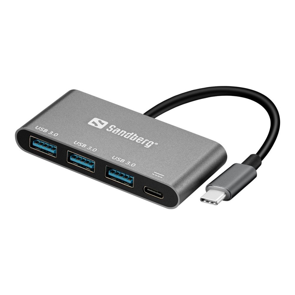 Sandberg Sandberg USB-C to 3 x USB 3.0 Converter - USB-adapter - USB-C - USB 3.0 x 3