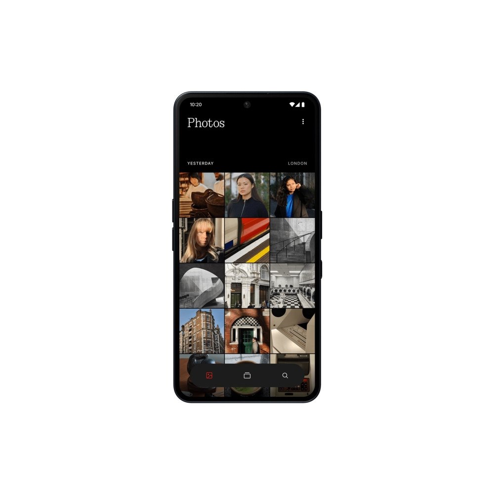 Nothing Nothing Phone (3a) - svart - 5G pekskärmsmobil - 256 GB - GSM